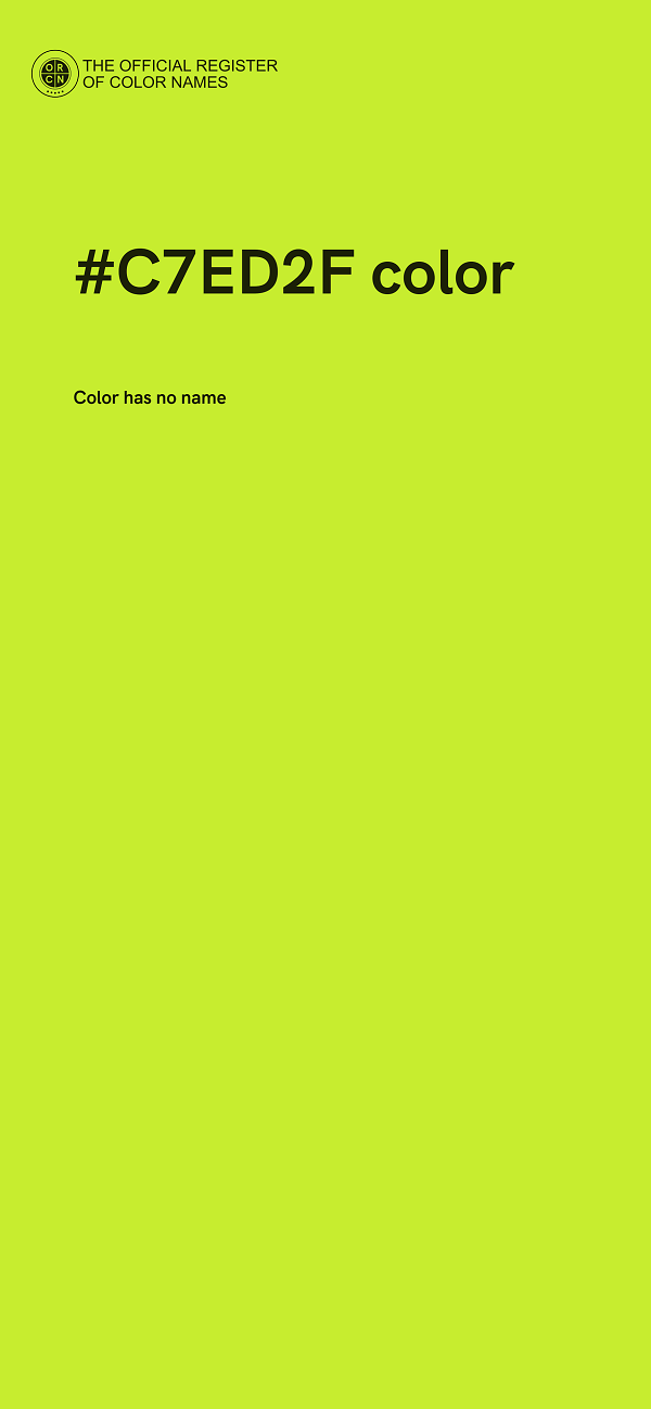#C7ED2F color image