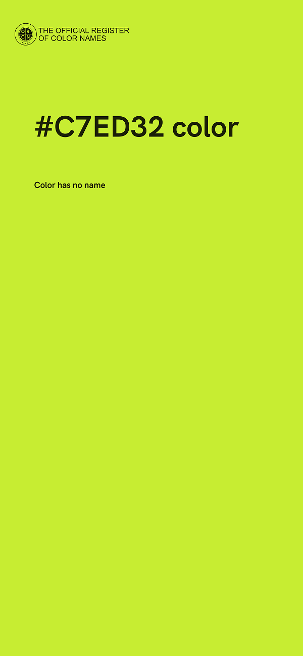 #C7ED32 color image