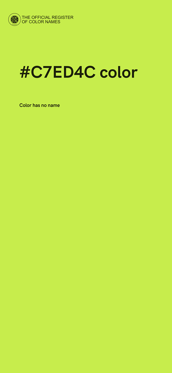 #C7ED4C color image