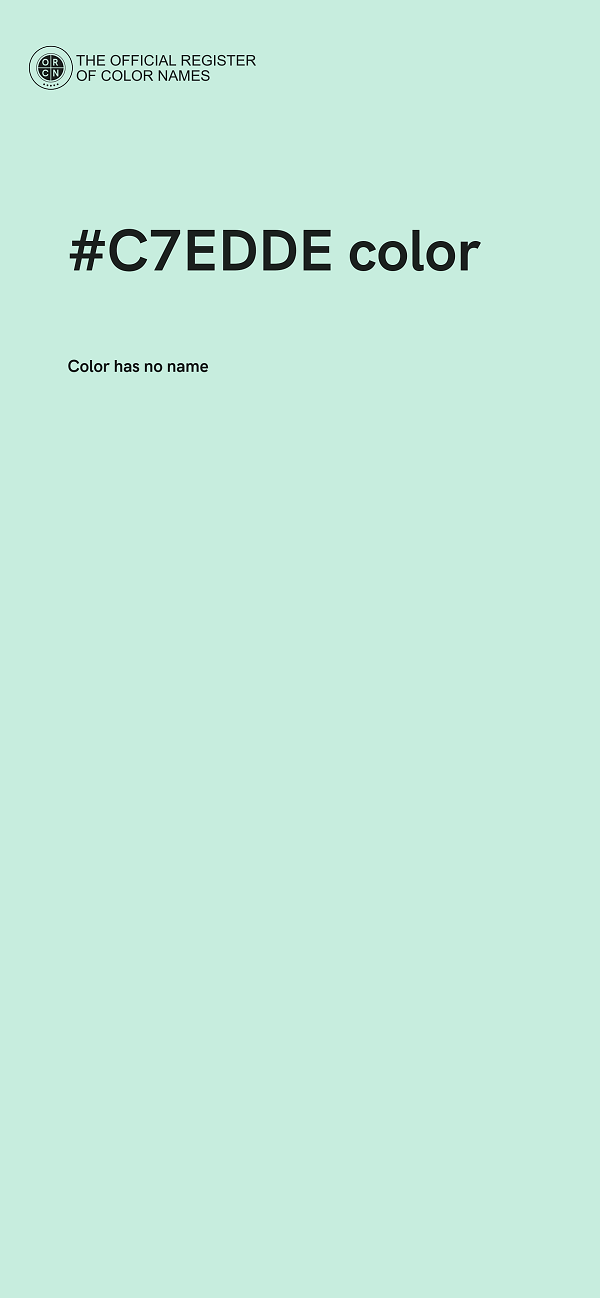 #C7EDDE color image