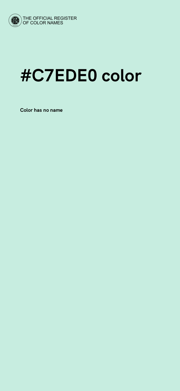 #C7EDE0 color image