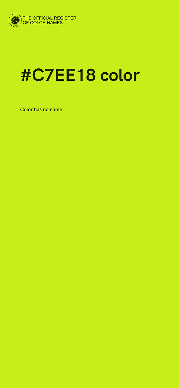 #C7EE18 color image