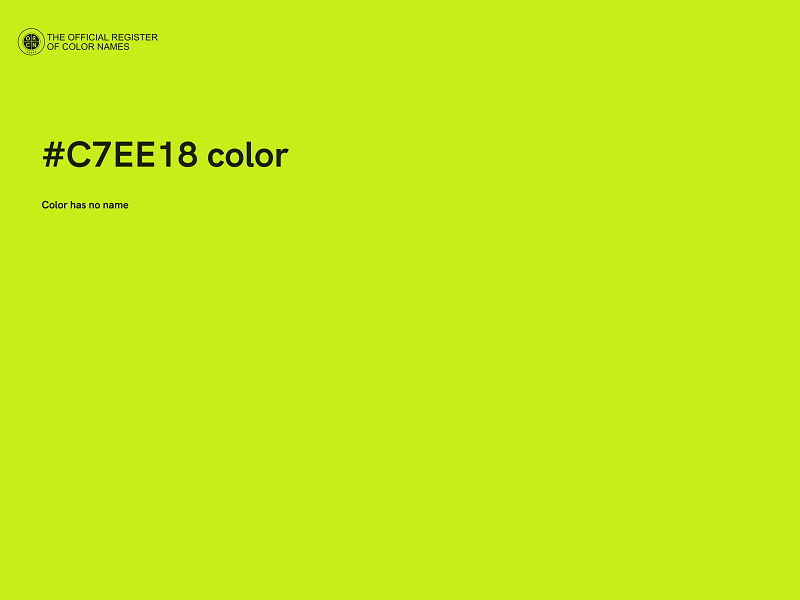 #C7EE18 color image