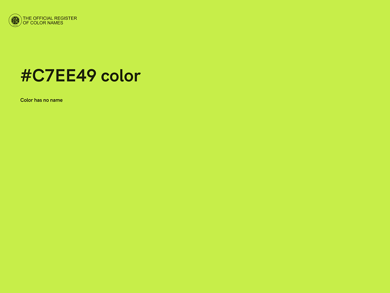 #C7EE49 color image
