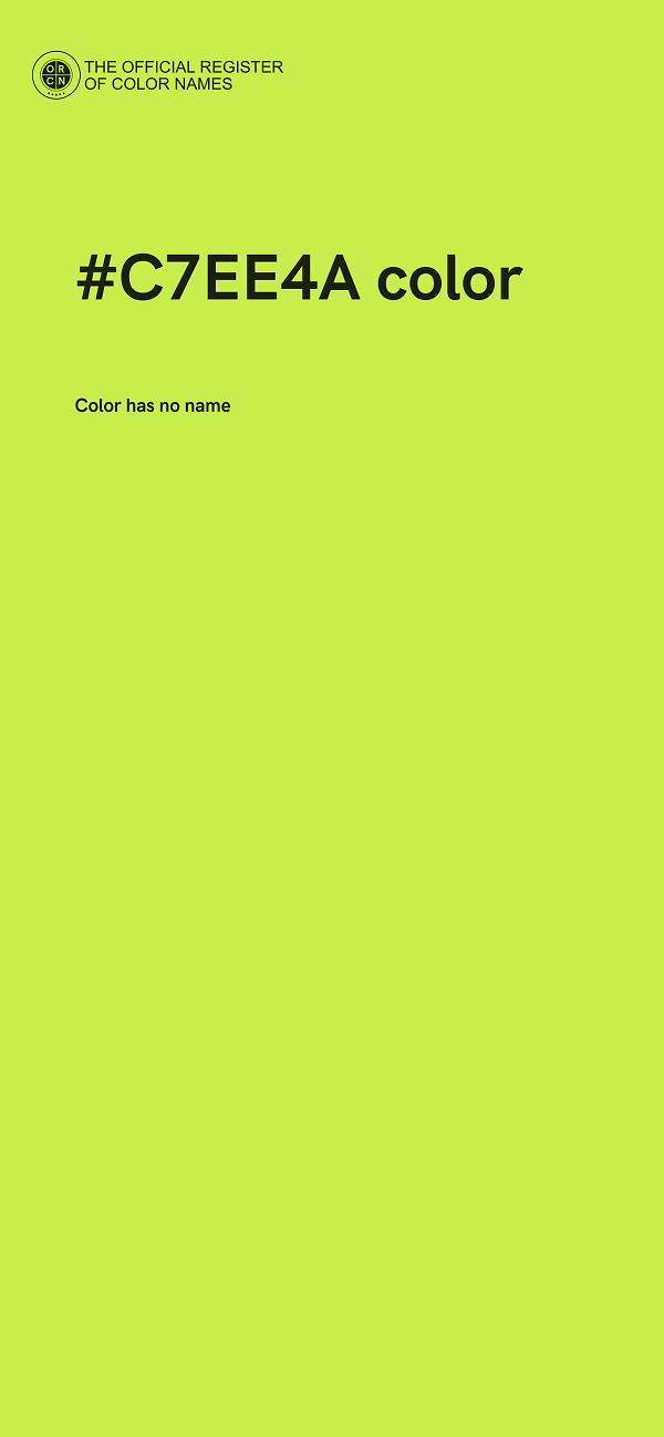 #C7EE4A color image