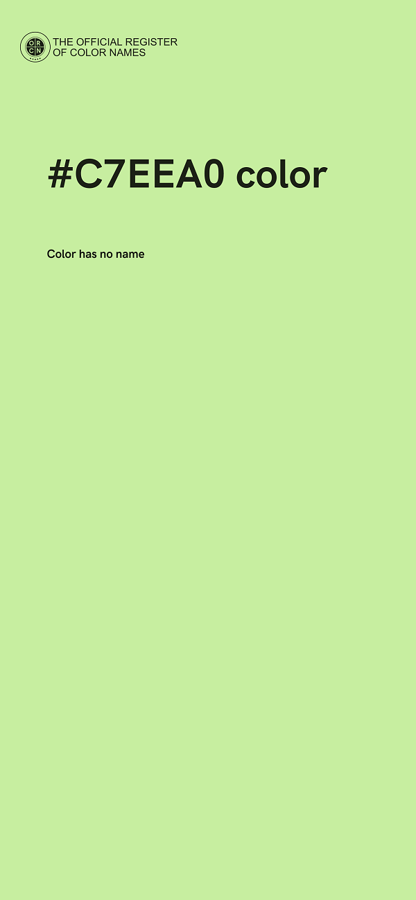 #C7EEA0 color image
