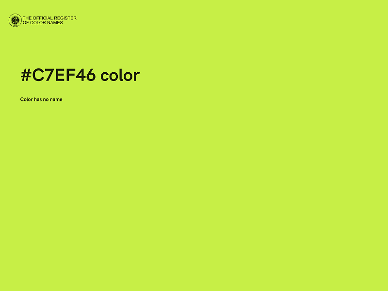 #C7EF46 color image