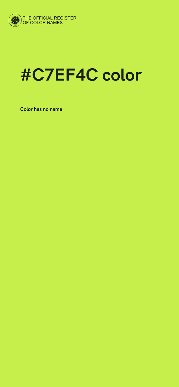 #C7EF4C color image