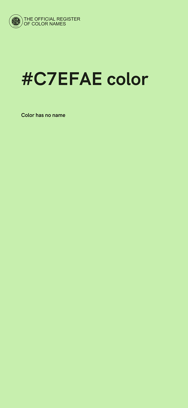 #C7EFAE color image