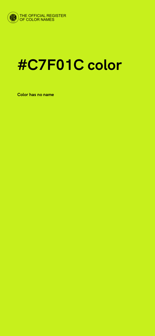 #C7F01C color image