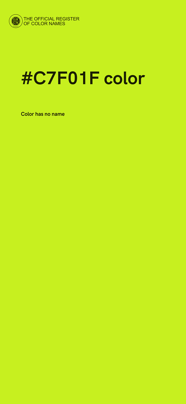 #C7F01F color image