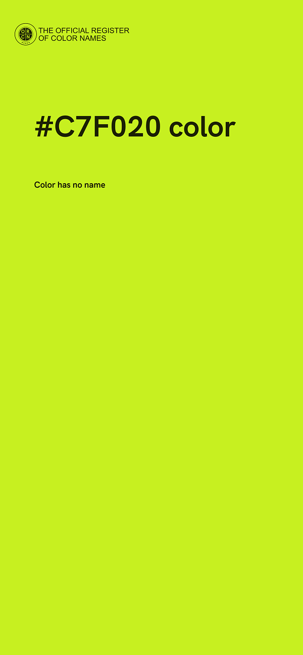 #C7F020 color image