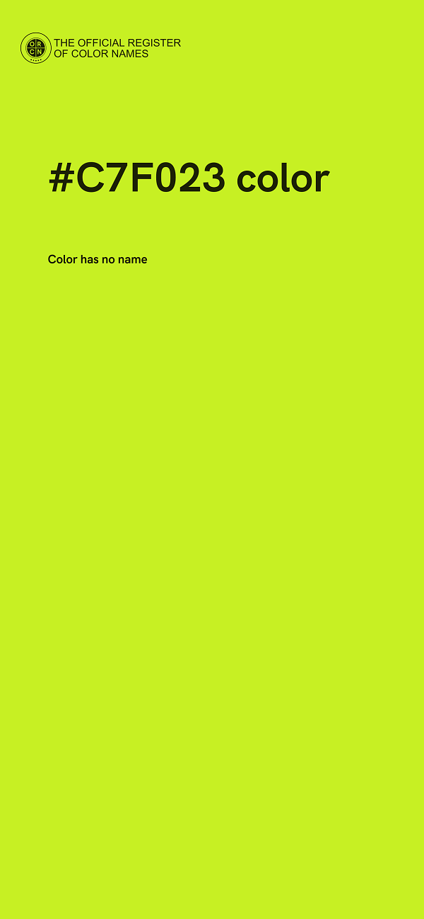 #C7F023 color image