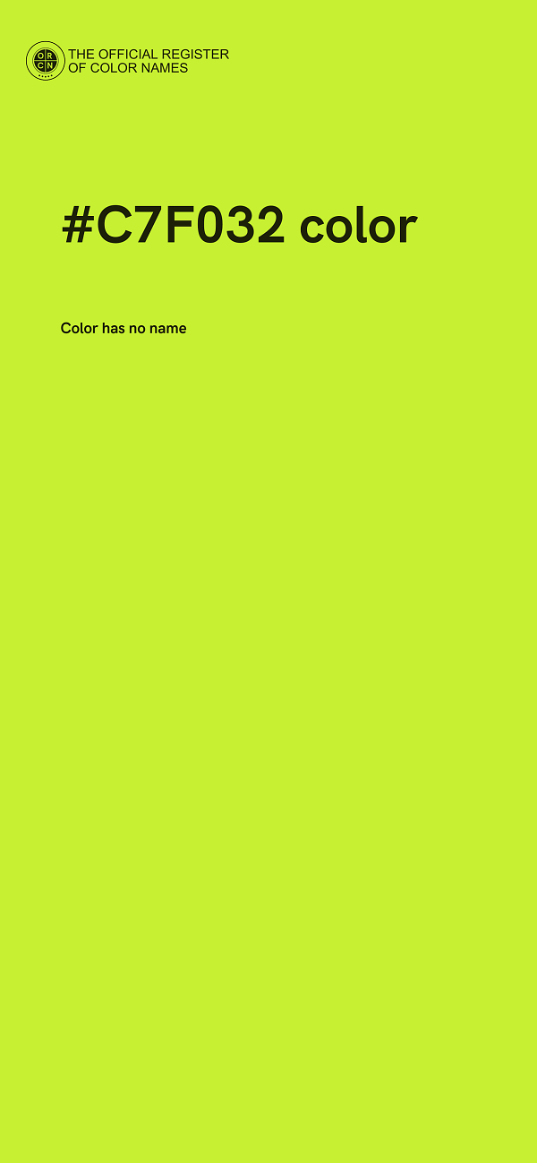 #C7F032 color image