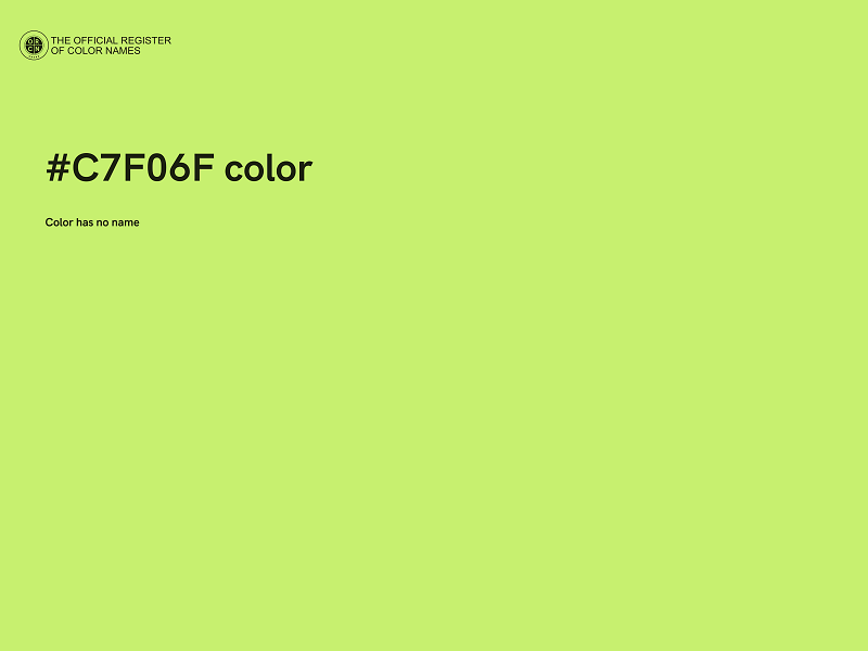 #C7F06F color image