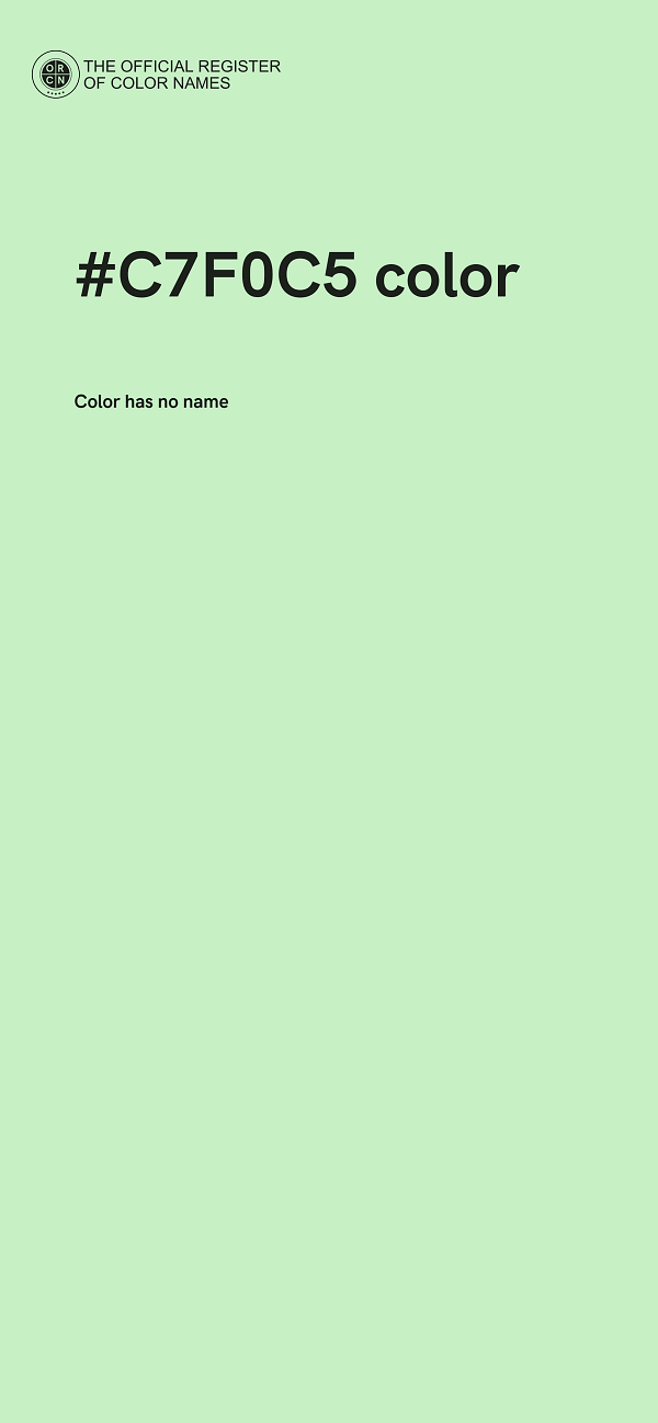 #C7F0C5 color image