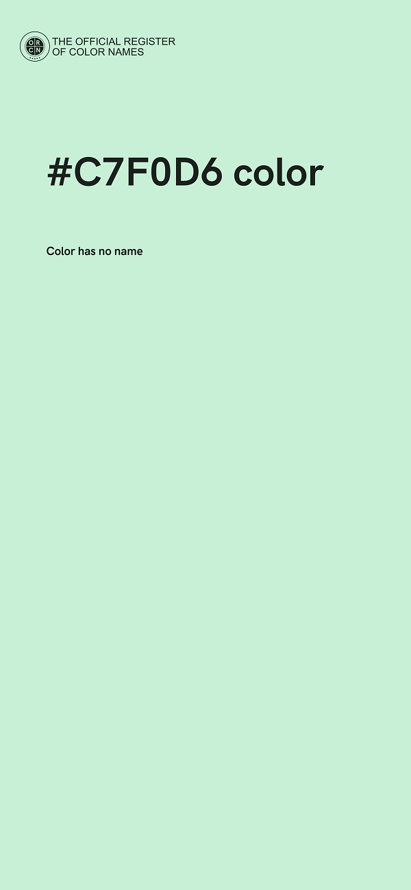 #C7F0D6 color image