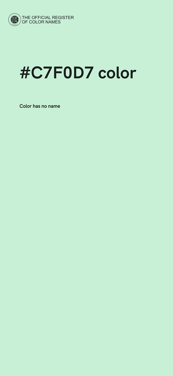 #C7F0D7 color image