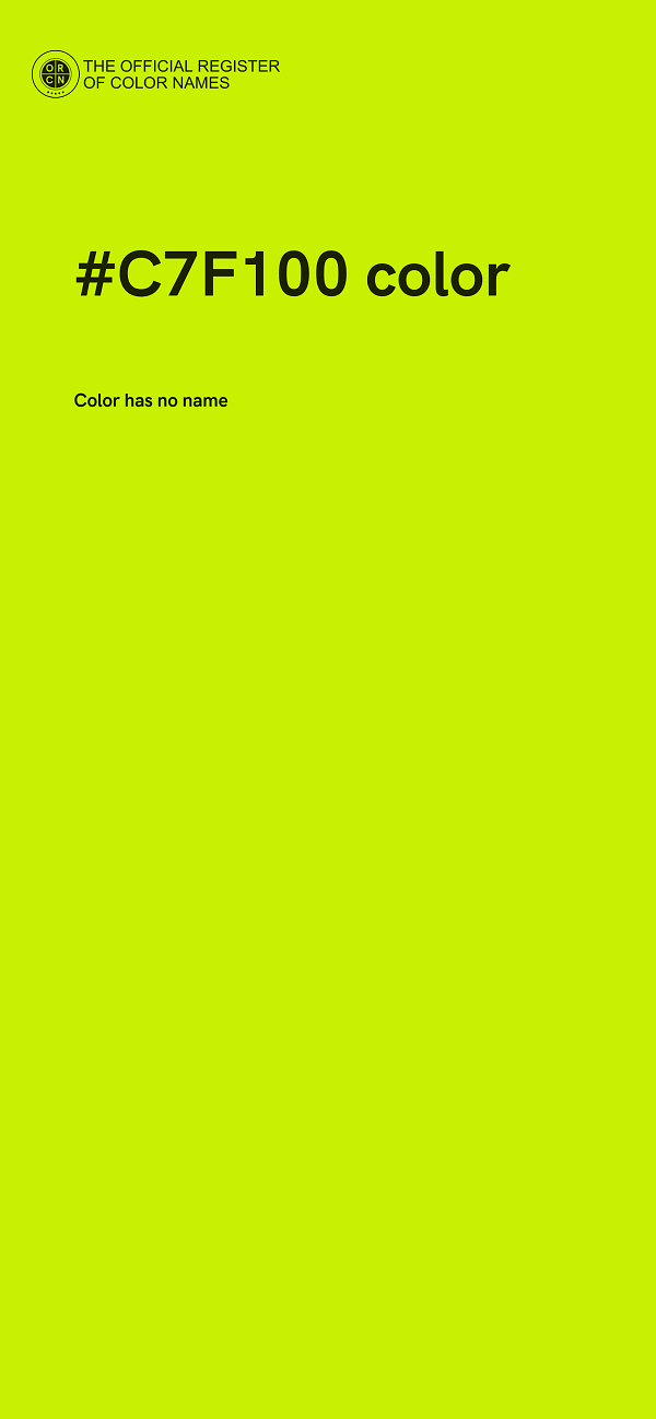 #C7F100 color image