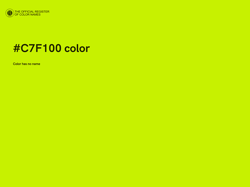 #C7F100 color image