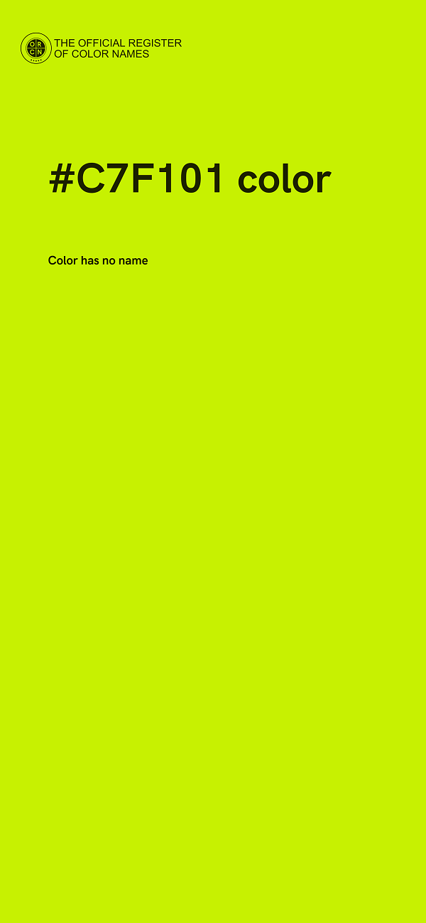 #C7F101 color image