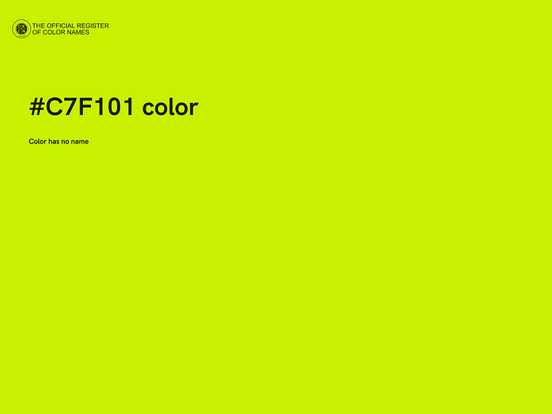 #C7F101 color image