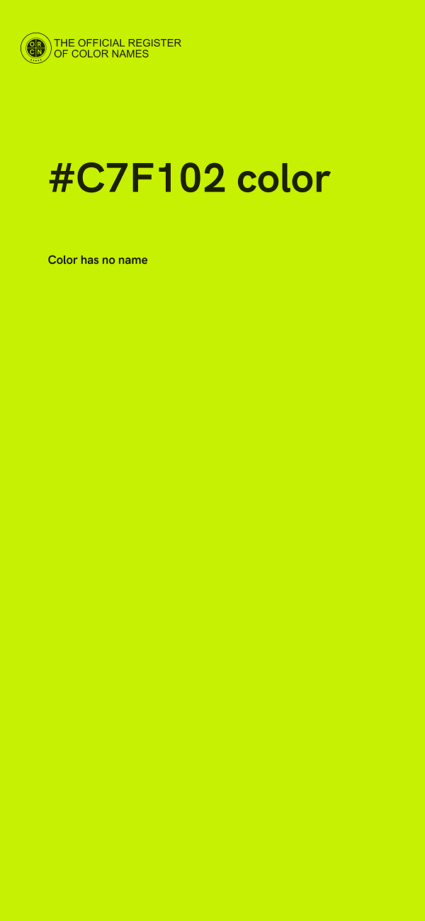 #C7F102 color image