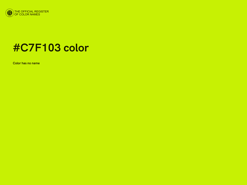 #C7F103 color image