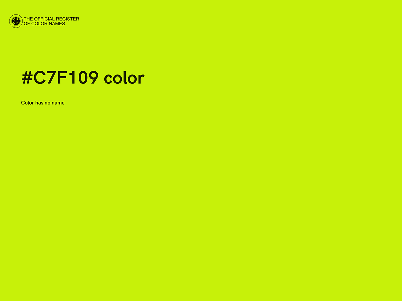 #C7F109 color image