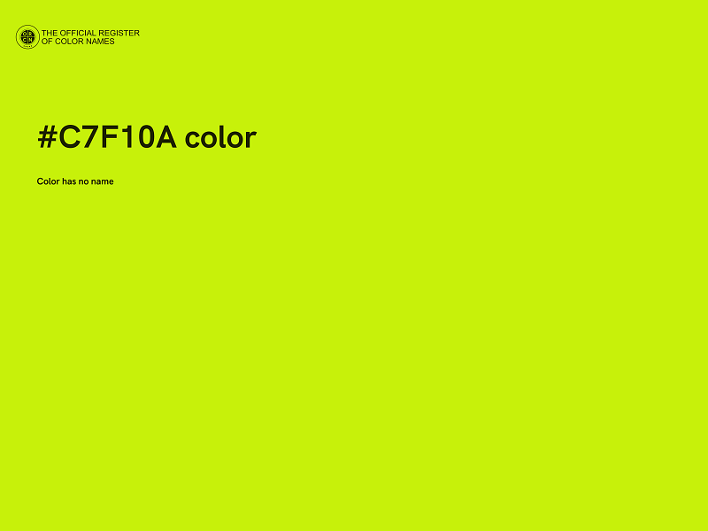 #C7F10A color image