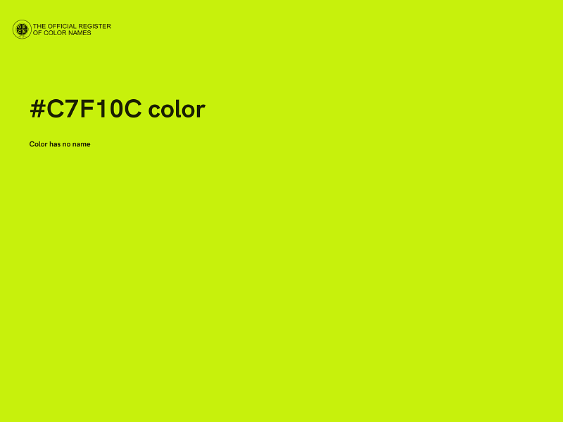 #C7F10C color image