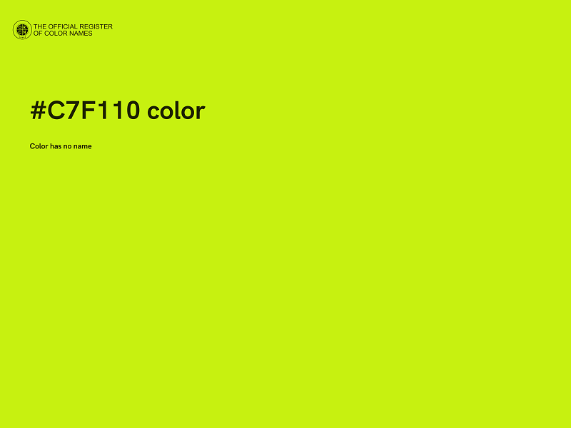 #C7F110 color image