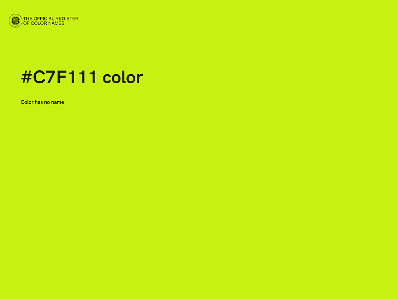#C7F111 color image