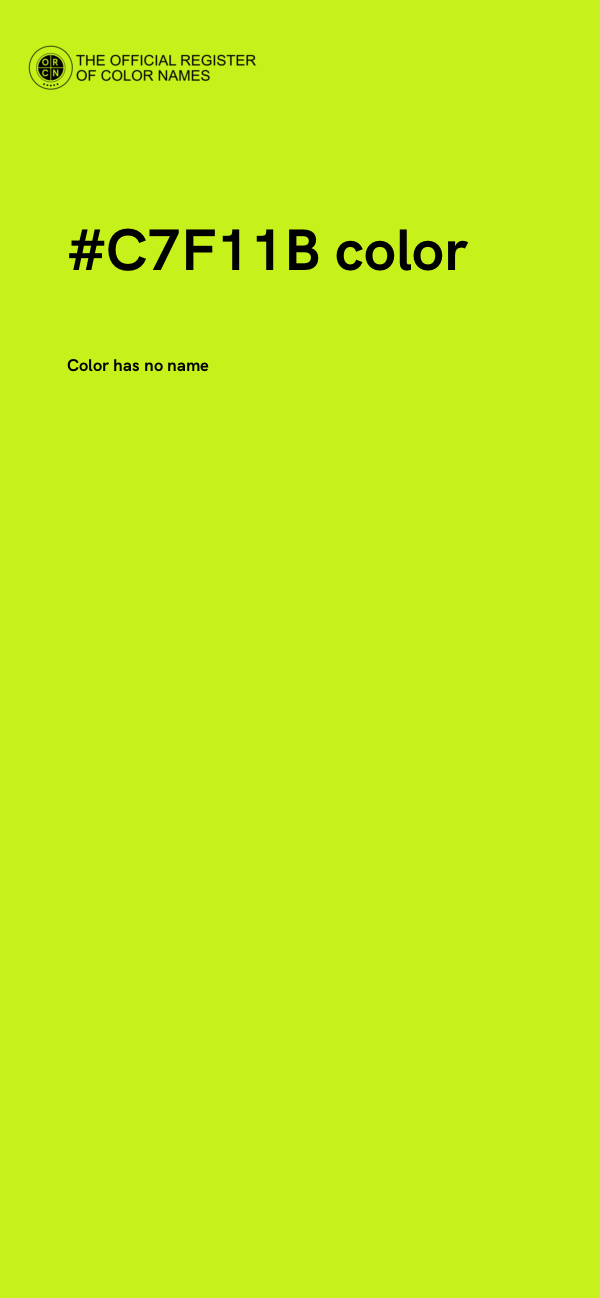 #C7F11B color image