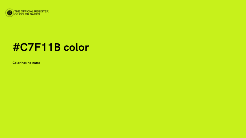 #C7F11B color image