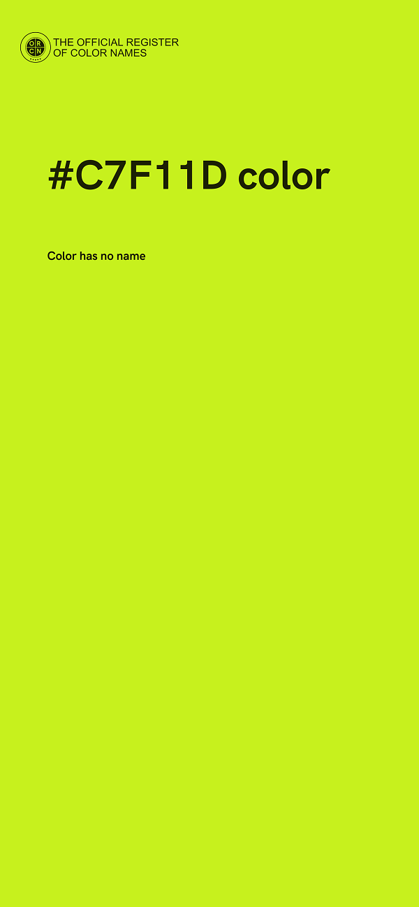 #C7F11D color image