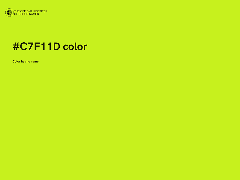 #C7F11D color image