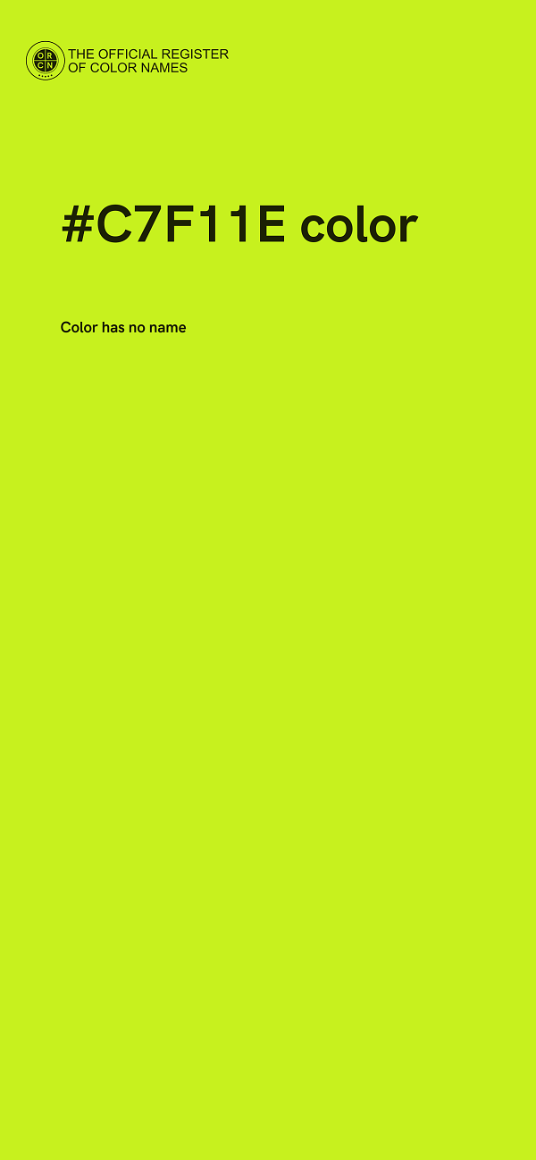 #C7F11E color image