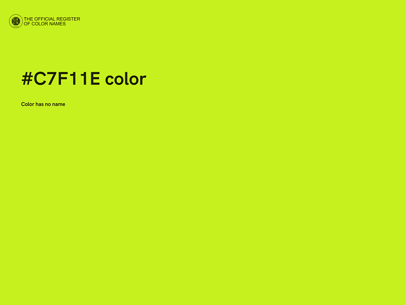 #C7F11E color image