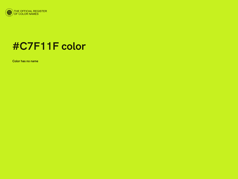 #C7F11F color image