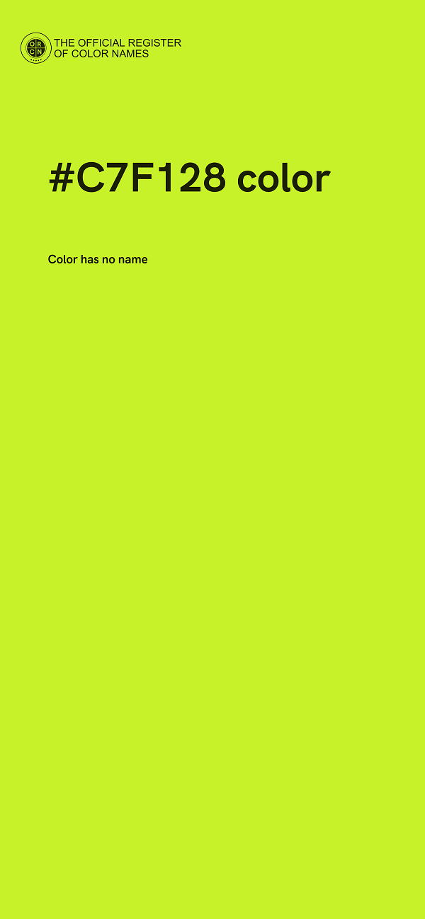 #C7F128 color image
