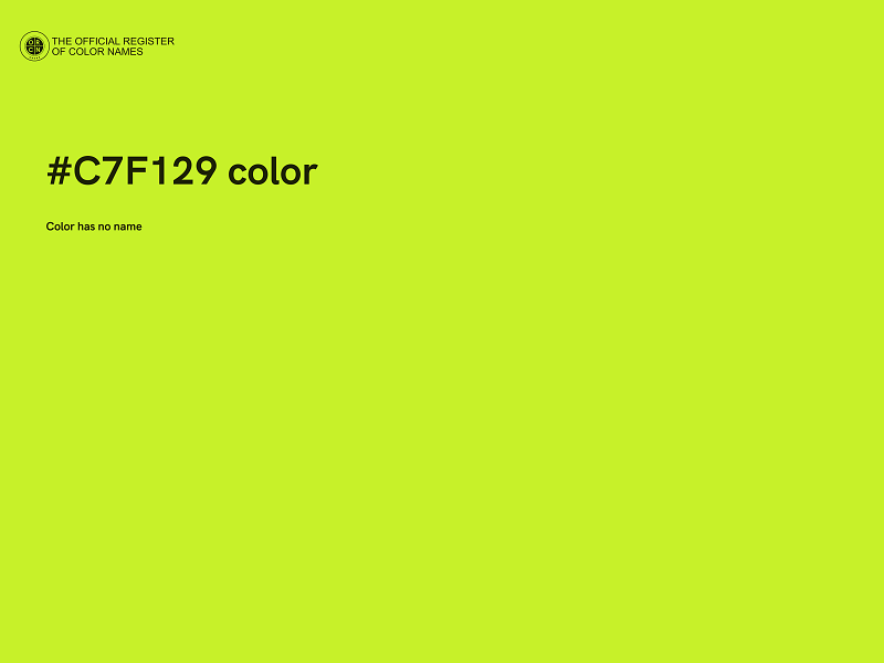 #C7F129 color image