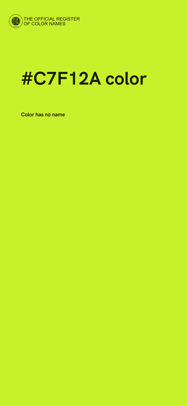 #C7F12A color image