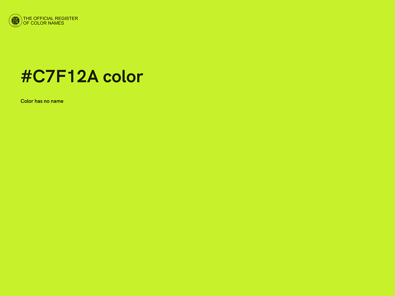 #C7F12A color image