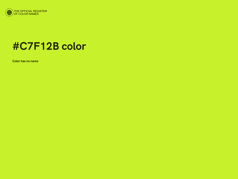 #C7F12B color image