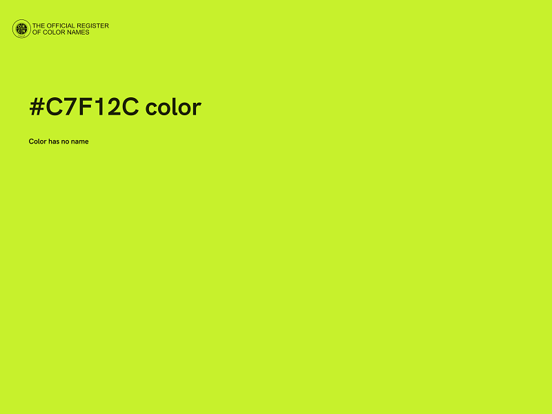 #C7F12C color image