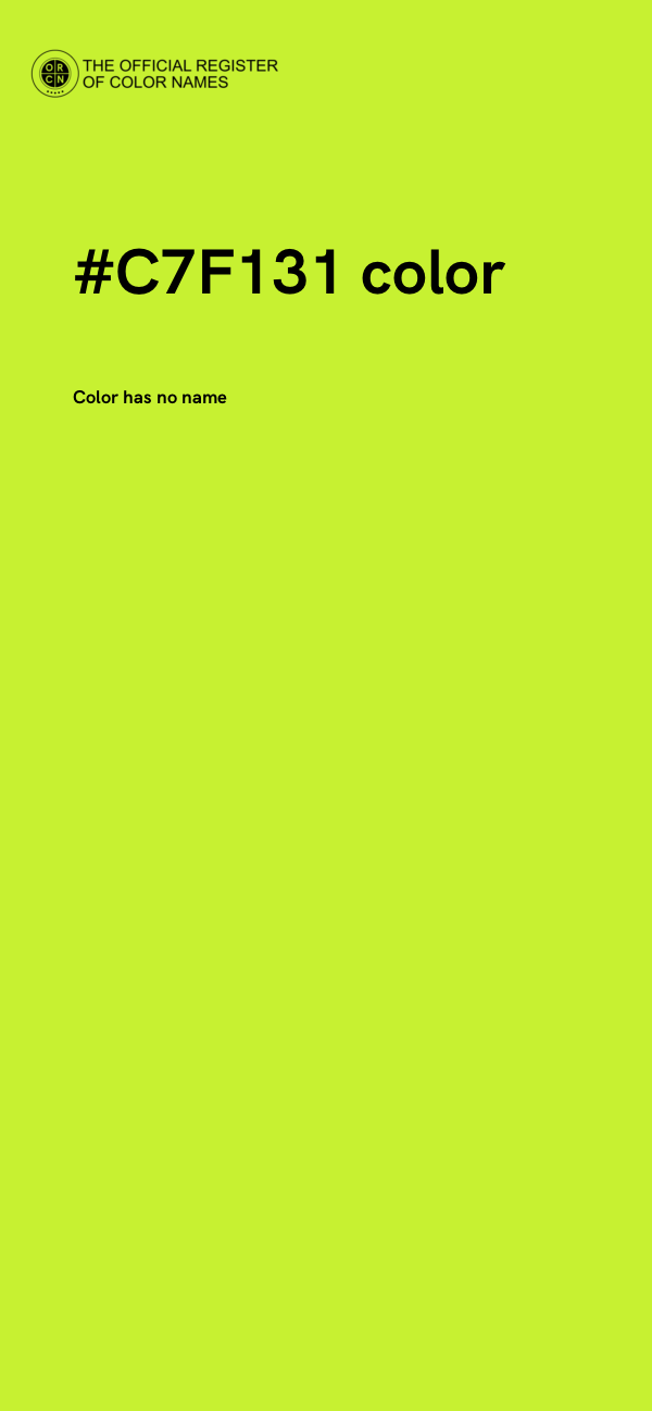 #C7F131 color image