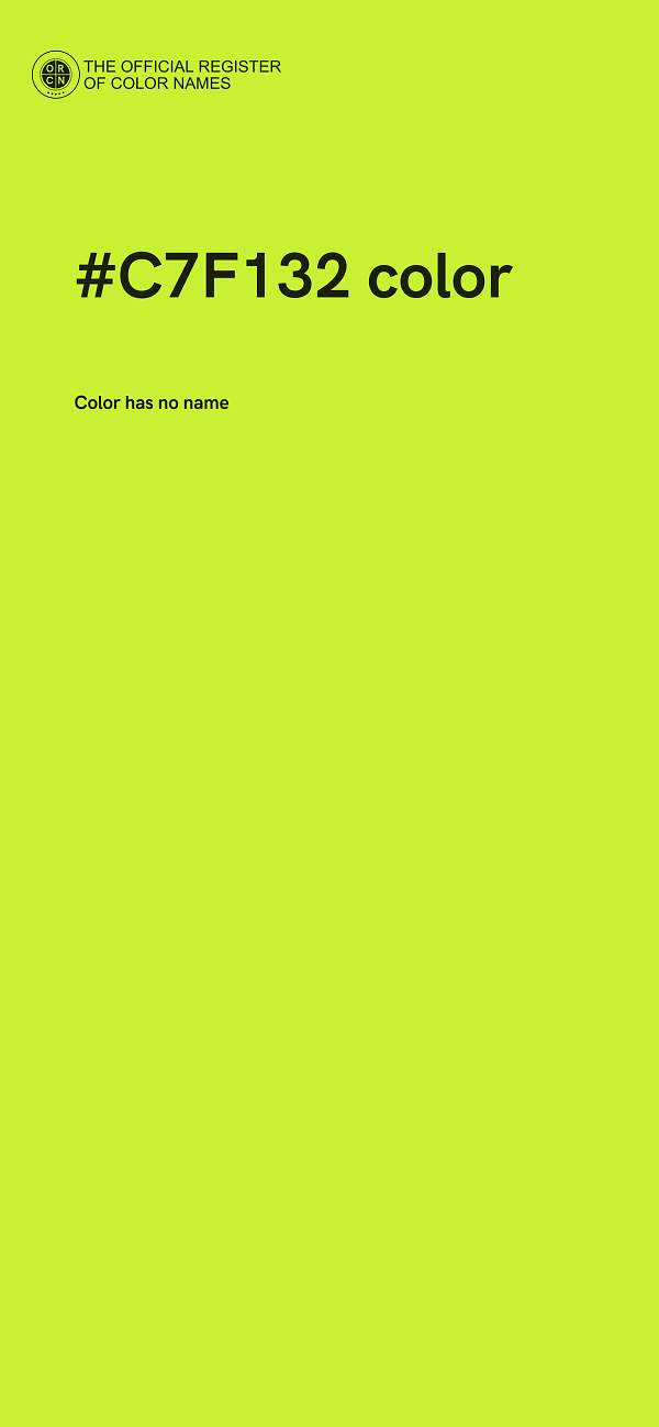 #C7F132 color image