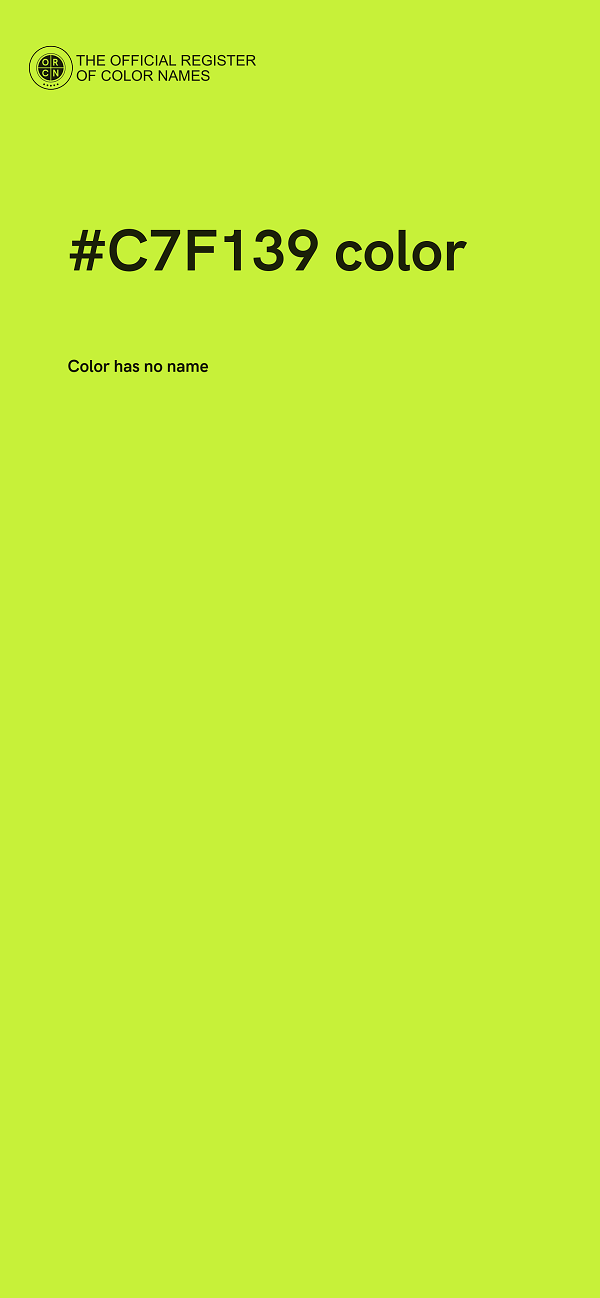 #C7F139 color image