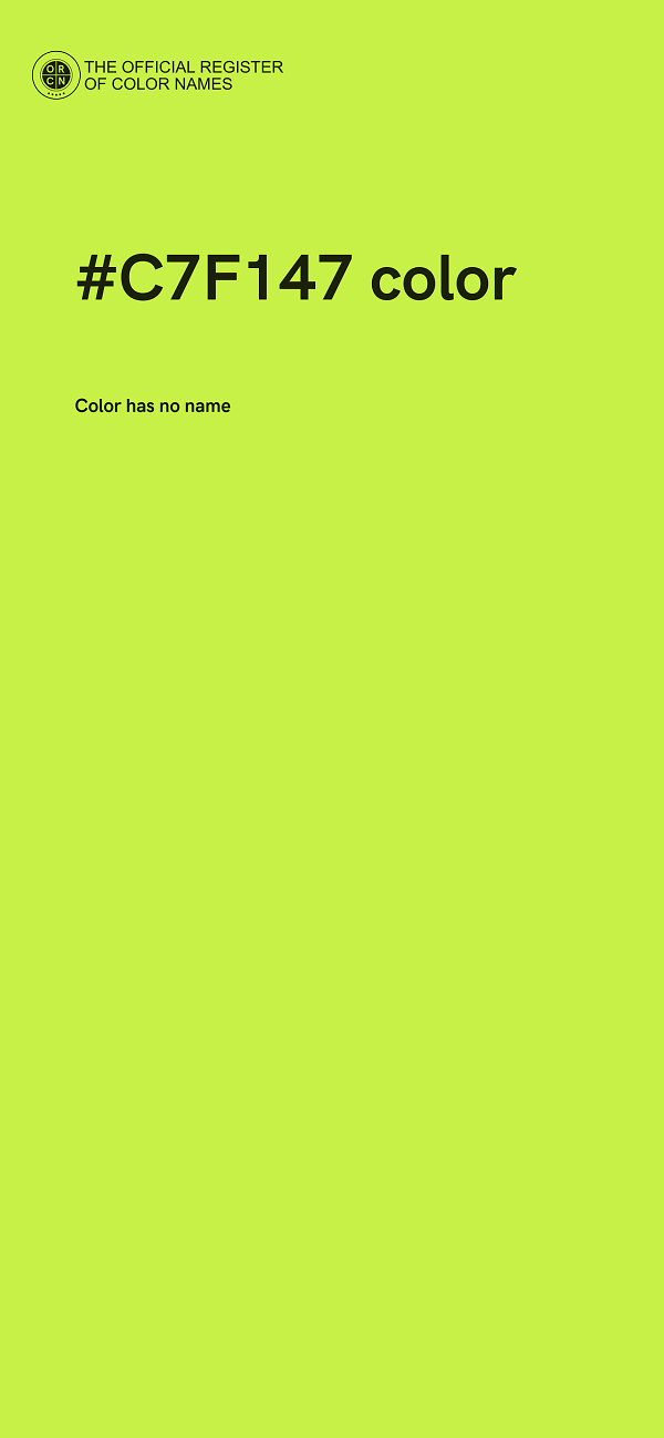 #C7F147 color image